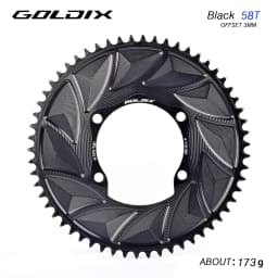 GOLDIX 110BCD Road Gravel Bike Single Chainring CNC Aluminum Narrow Wide Chainwheel for R7000 R8000 R8100 R9200 Crank Power Mete