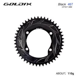 GOLDIX 110BCD Road Gravel Bike Single Chainring CNC Aluminum Narrow Wide Chainwheel for R7000 R8000 R8100 R9200 Crank Power Mete