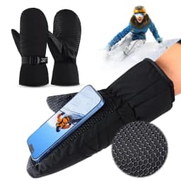 Ski Mittens Waterproof Snow Gloves Windproof Cycling Gloves Snowboard Gloves Cold Weather Gloves for Men & Women