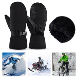 Ski Mittens Waterproof Snow Gloves Windproof Cycling Gloves Snowboard Gloves Cold Weather Gloves for Men & Women