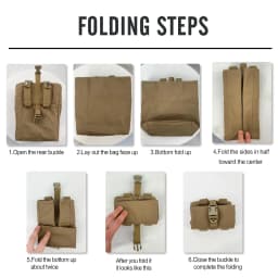 New Molle Folding Dump Drop Magazine Pouch Outdoor Camping Hunting Accessories EDC Foldable Recovery Mag Holster Waist Bag