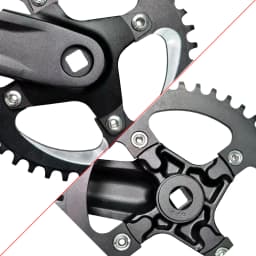 104 BCD MTB Kid Children Mountain Bike Crank Set Single Speed Crankset 127 140 152 160 165 175mm Square Taper 40/42T Chainring