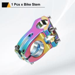 25.4 Bike Stem 45mm Aluminum Alloy Bicycle Handlebar Stem with Hex Wrench Short Handlebar for Mountain Road Bike BMX MTB Cycling