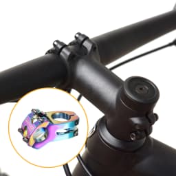25.4 Bike Stem 45mm Aluminum Alloy Bicycle Handlebar Stem with Hex Wrench Short Handlebar for Mountain Road Bike BMX MTB Cycling