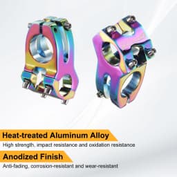 25.4 Bike Stem 45mm Aluminum Alloy Bicycle Handlebar Stem with Hex Wrench Short Handlebar for Mountain Road Bike BMX MTB Cycling