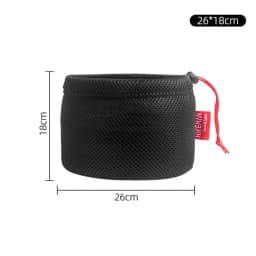 Hikeman Portable Set Pot Storage Bag Ultra Light Mesh Fabric Tableware Breathable Drawstring Buckle Bundle Mouth Handbag Outdoor