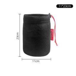 Hikeman Portable Set Pot Storage Bag Ultra Light Mesh Fabric Tableware Breathable Drawstring Buckle Bundle Mouth Handbag Outdoor