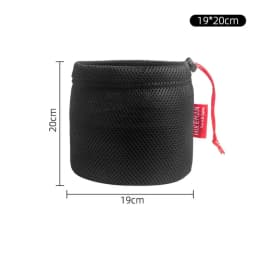 Hikeman Portable Set Pot Storage Bag Ultra Light Mesh Fabric Tableware Breathable Drawstring Buckle Bundle Mouth Handbag Outdoor