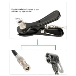DOMEN Bicycle Tire Inflator Nozzle Bike Pump Adapter Valve Air Pump Adapter Bike Pump Head Pump Adapter Bike Accessories