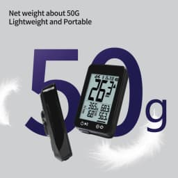 Bicycle Computer GPS Wireless Cycling Odometer Speedometer Stopwatch Tracker LCD Screen with Backlight Bracket Bike Accessories
