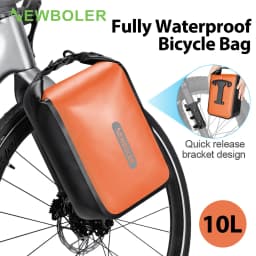 NEWBOLER 10L Large Capacity Bicycle Bag Waterproof Electric Hunting Bike Bag Bike Quick Release Fork Bag Bike Rear Seat Bag