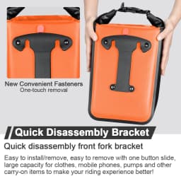 NEWBOLER 10L Large Capacity Bicycle Bag Waterproof Electric Hunting Bike Bag Bike Quick Release Fork Bag Bike Rear Seat Bag