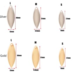 20pcs Bass Sequin Smooth Nickel Metal WillowMetal VIB Lure Blades Fishing Attractor Spinner