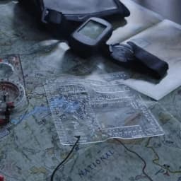 Acrylic Range Finder Card Square Outdoor Auxiliary Ruler Coordinate Grid Reader Hunting Ruler Auxiliary Rangefinder