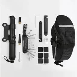 Portable Bike Repair Tools Kit Bicycle Repair Tools Kit Saddle Bag Pump Tire Patch Multi-functional Wrench Tool Set Accessories