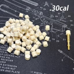 .22cal .30cal 9mm 100pcs Wool Felt Polishing Pad Mop With Hole Spear Pointed Carbon Cleaning Brush Hunting Gun Cleaning Kit