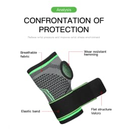 Knitting Wrist Support Elastic Adjustable Bandage Hand Sport Wristband Gym Support Hand Guard Wrap Carpal Tunnel