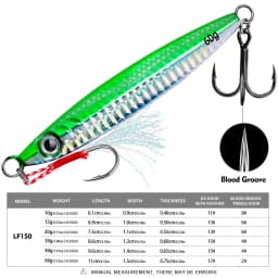 5Pcs 3D Eyes Metal Jig Lure 10g 15g 20g 30g 40g 60g Bionic Bait Saltwater Shore Casting Fishing Lure Fishing Tackle Quality Hook