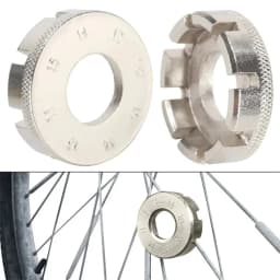 Bikersay Bike Wheel Rim Wrench Mini Adjuster Spanner 8 Way Groove Bicycle Spoke Tension Wrench Bike Demolition Axis Repair Tools