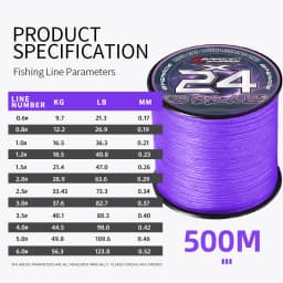 New YGKX 24 Strands PE Braided Fishing Line 300/500/1000M Ultra Multifilament Fishing Line Super Smooth Carp Fishing Line