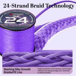New YGKX 24 Strands PE Braided Fishing Line 300/500/1000M Ultra Multifilament Fishing Line Super Smooth Carp Fishing Line