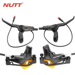 NUTT Electric Scooter 4 Piston Hydraulic Disc Brake Power-off Oil Disk for Zero 10X/11X, Vsett 10+/9+, Kaabo Wolf Warrior 11