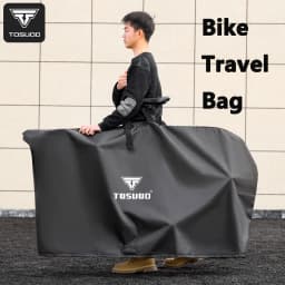 TOSUOD Large Opening All-Inclusive Bicycle Travel Bag For Mountain And Road Bikes Free Storage Bag Included Bike Cover