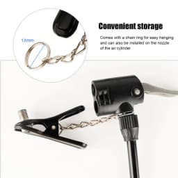 DOMEN Bicycle Tire Inflator Nozzle Bike Pump Adapter Multi-use Valve Air Pump Adapter Bike Pump Head Adapter Bike Accessories