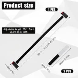 Tolex Nylon Ski Fixed Shoulder Straps Adjustable Ski Fixed Straps Cushioned Fastener Tape Strap Buck Hook Loop Ski Accessories