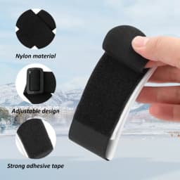 Tolex Nylon Ski Fixed Shoulder Straps Adjustable Ski Fixed Straps Cushioned Fastener Tape Strap Buck Hook Loop Ski Accessories