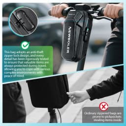 NEWBOLER 3L/5L Electric Scooter Bag Accessories Electric Vehicle Bag With Password Lock Waterproof Scooter Front Bag Bike Bag 