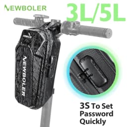 NEWBOLER 3L/5L Electric Scooter Bag Accessories Electric Vehicle Bag With Password Lock Waterproof Scooter Front Bag Bike Bag 