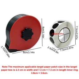 Shooting Plaster Dispenser Kit Shooting Bullseye Hole Patch Sticker Target Sticker Box for USPSA IPSC IDPA Shooting Accessories