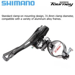 Shimano Tourney TZ FD TZ500 Bike Front Derailleur FD-TZ500 Clamp Band Mount 31.8mm 3x6/7 Speed Top/Down Pull Bike Part