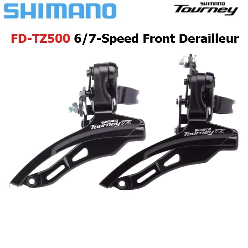 Shimano Tourney TZ FD TZ500 Bike Front Derailleur FD-TZ500 Clamp Band Mount 31.8mm 3x6/7 Speed Top/Down Pull Bike Part