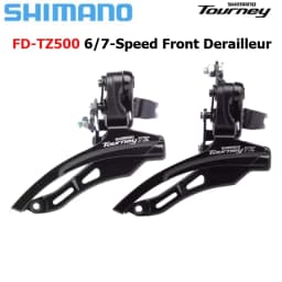 Shimano Tourney TZ FD TZ500 Bike Front Derailleur FD-TZ500 Clamp Band Mount 31.8mm 3x6/7 Speed Top/Down Pull Bike Part
