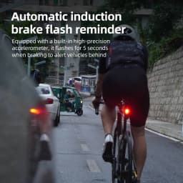 CYCLAMI Smart Bike Radar Tail Light IPX6 Bicycle Taillight Brake Warning Daytime and Night Cycling Safety Rear Lamp La150