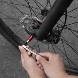 TOSUOD 1/4" Two-Way Ratchet Wrench Set, Mini Ratchet & Quick Connect Rods, Foldable Bicycle Repair Kit, S2 Bits & Tire Levers