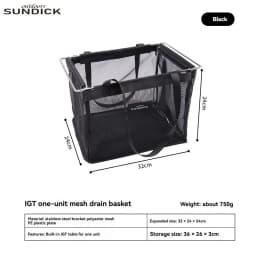 Outdoor camping handbag picnic bag compatible with IGT unit mesh filter basket large capacity