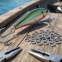 Heavy Duty Terminal Tackle Fishing Connection Ring Accessories Stainless Steel Fishing Split Rings Lure Connection Ring Set