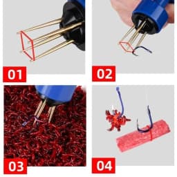 High Elastic Fishing Rubber Bands for Blood Worm Clip Red Worm Bait Holder Tackle Accessories Lightweight Quick Lock Fishing