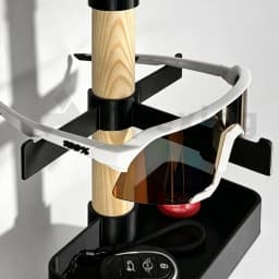 A1 Wall Mount Cycling Storage Rack Helmet Holder Sunglasses Shoes Wooden Bracket Cartridge Bike Garage Bicycle Gear Organizer
