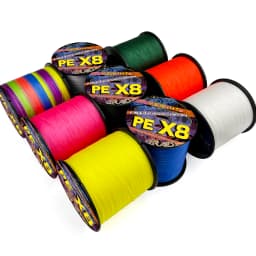 JOF 8 Strand 1000M 500M 300M PE Braided Fishing Wire Super Strong PE Braided Fishing Line Multifilament Braid Thread X8 18-78LBS