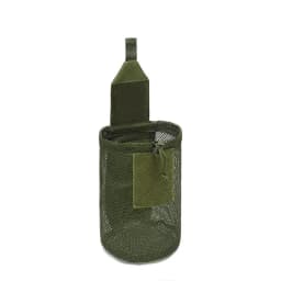 Tactical Molle Mesh Dump Pouch, Lightweight Compact Drawstring Foldable Recovery Mag Tool Pack, EDC Drop Storage Belt Bag