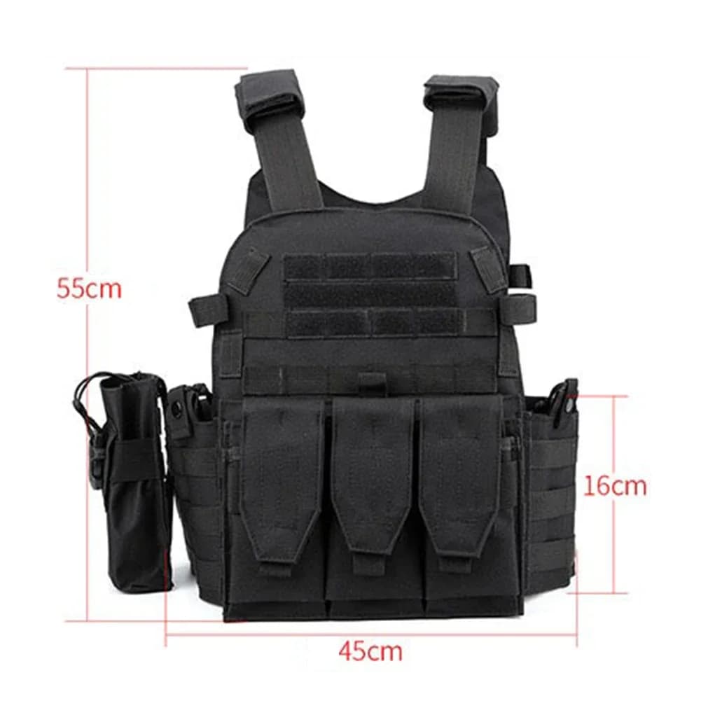Nylon Tactical Vest Body Armor Hunting Carrier Men Combat Camo Military Army Vest Outdoor CS 2026