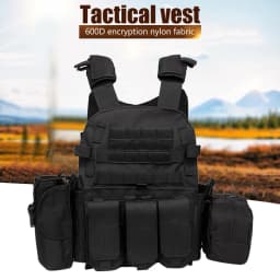Nylon Tactical Vest Body Armor Hunting Carrier Men Combat Camo Military Army Vest Outdoor CS 2026