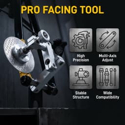 Bike Disc Brake Mount Facing Tool Kit 100/142mm Axle Bicycle Frame Brake Tab Alignment Tool for MTB Road Bike Fit Carbon Frames