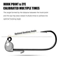 5Pcs Jig Head Hooks 0.9g 1.3g 1.8g 2.7g Midosto Series Wobble Mustad Hook Lead Jigs for Soft Lures for Bass Trout Fishing Tackle