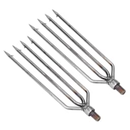 2 PCS Stainless Steel Harpoon Gig Barbed 4 Prongs Fishing Harpoon 8mm Screw High Hardness Fishing Spear Outdoor Fishing