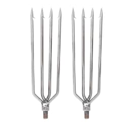 2 PCS Stainless Steel Harpoon Gig Barbed 4 Prongs Fishing Harpoon 8mm Screw High Hardness Fishing Spear Outdoor Fishing